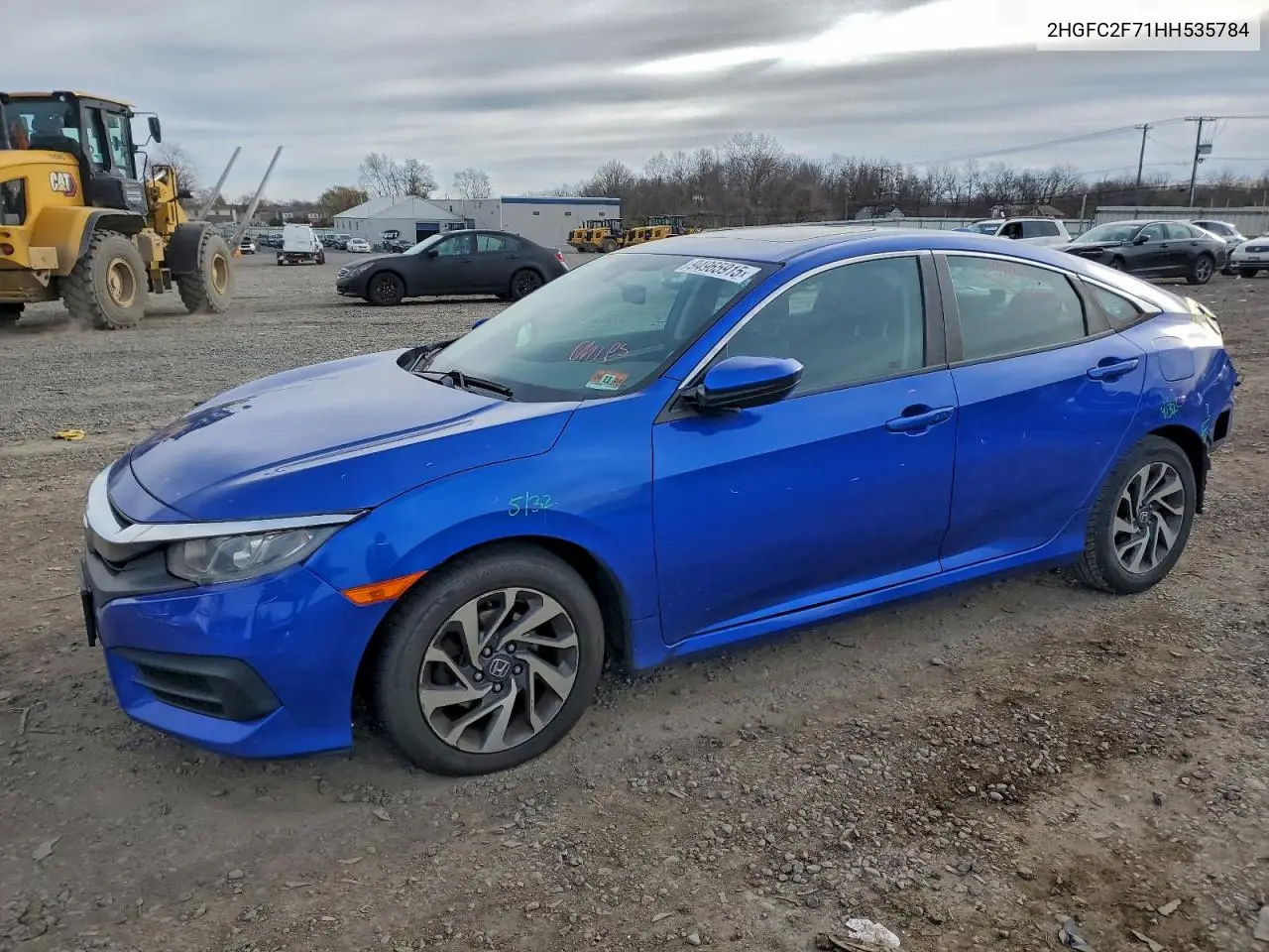 2HGFC2F71HH535784 2017 Honda Civic Ex