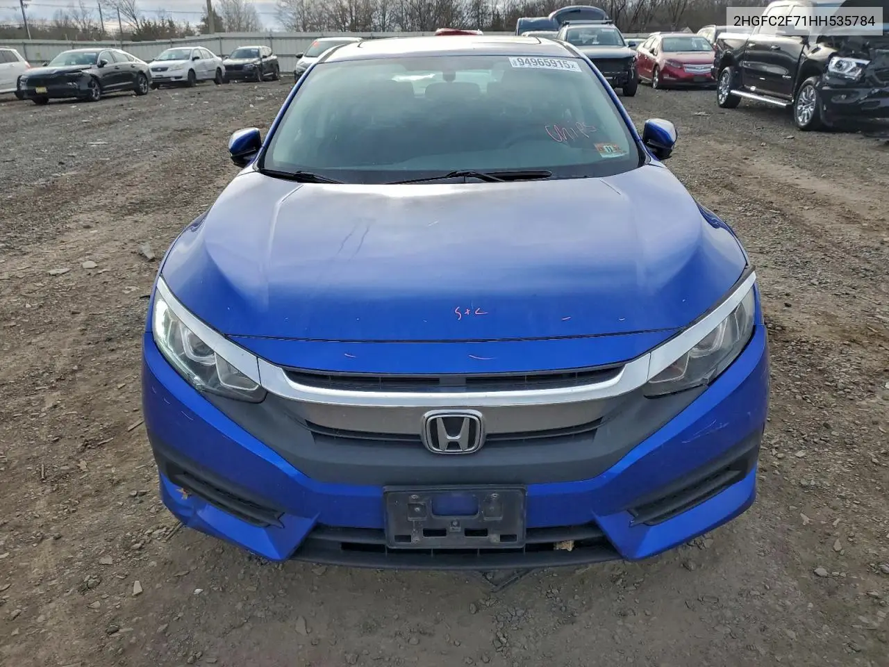 2HGFC2F71HH535784 2017 Honda Civic Ex