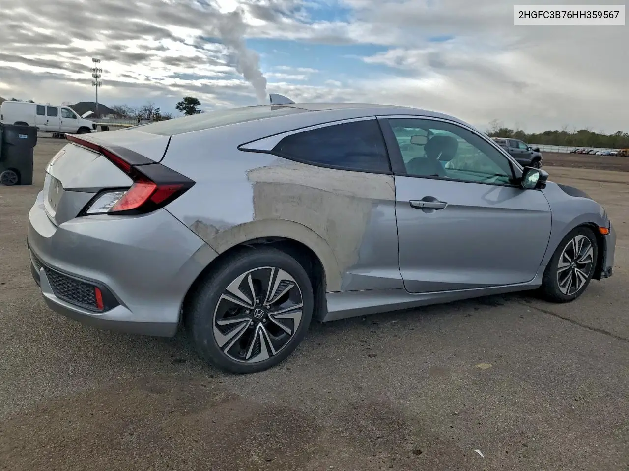 2HGFC3B76HH359567 2017 Honda Civic Exl