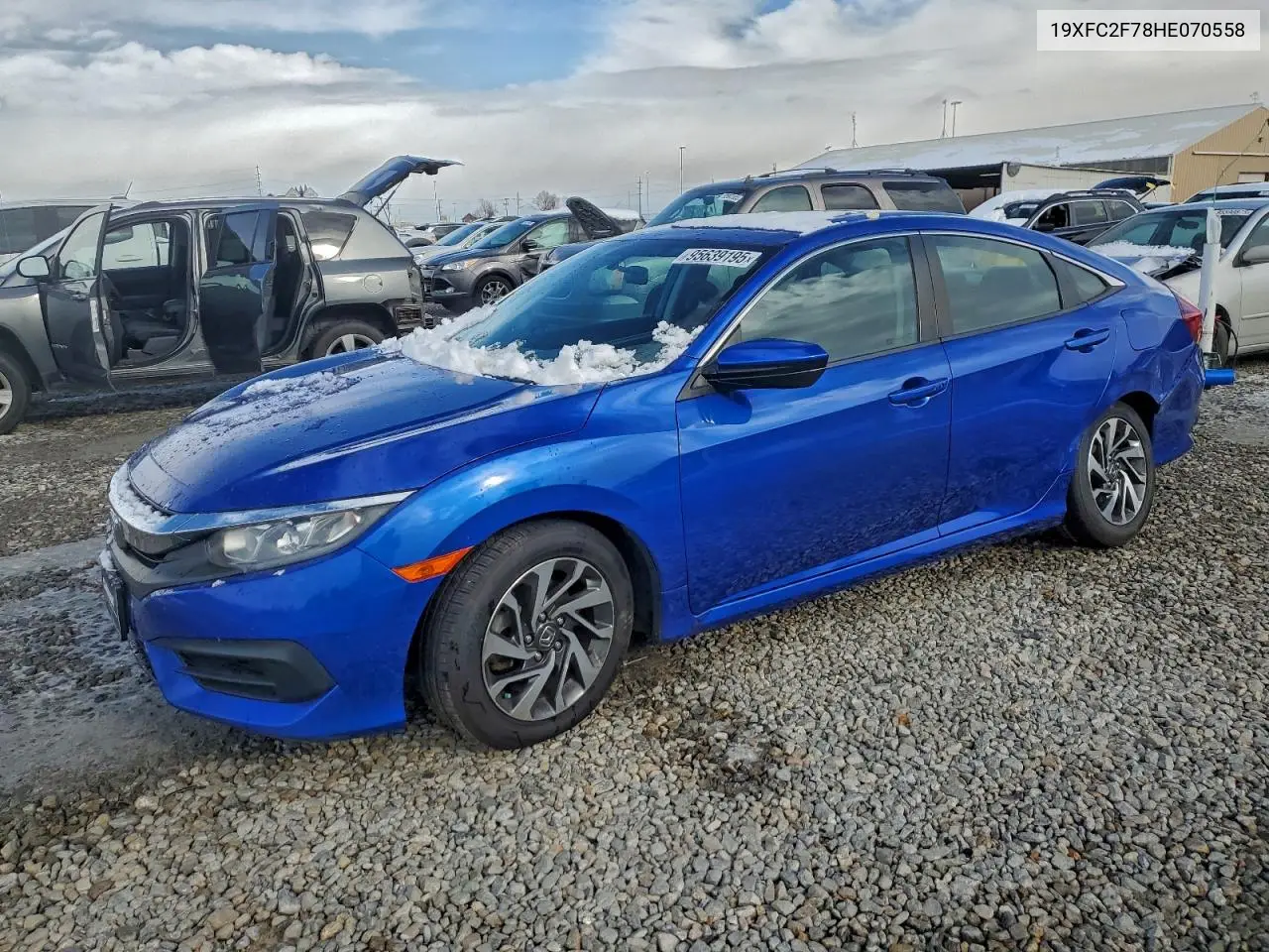 19XFC2F78HE070558 2017 Honda Civic Ex