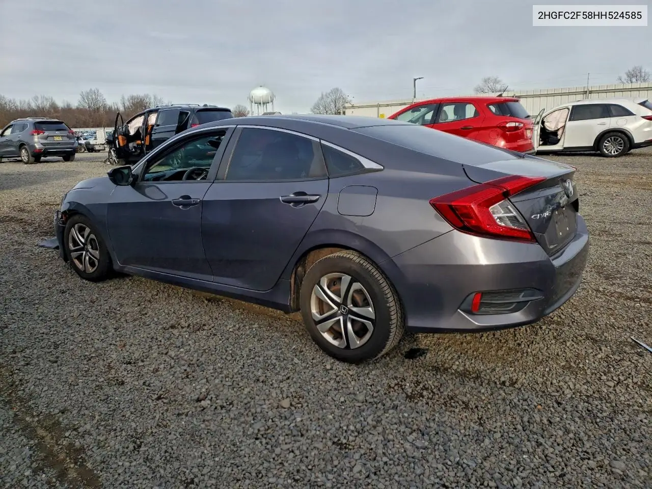 2HGFC2F58HH524585 2017 Honda Civic Lx