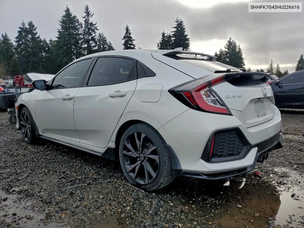 SHHFK7G43HU226616 2017 Honda Civic Sport