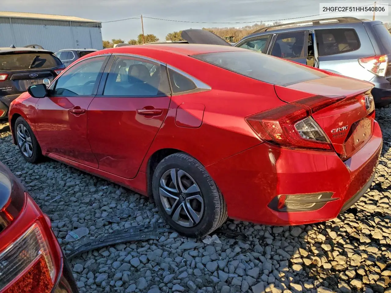 2HGFC2F51HH540806 2017 Honda Civic Lx
