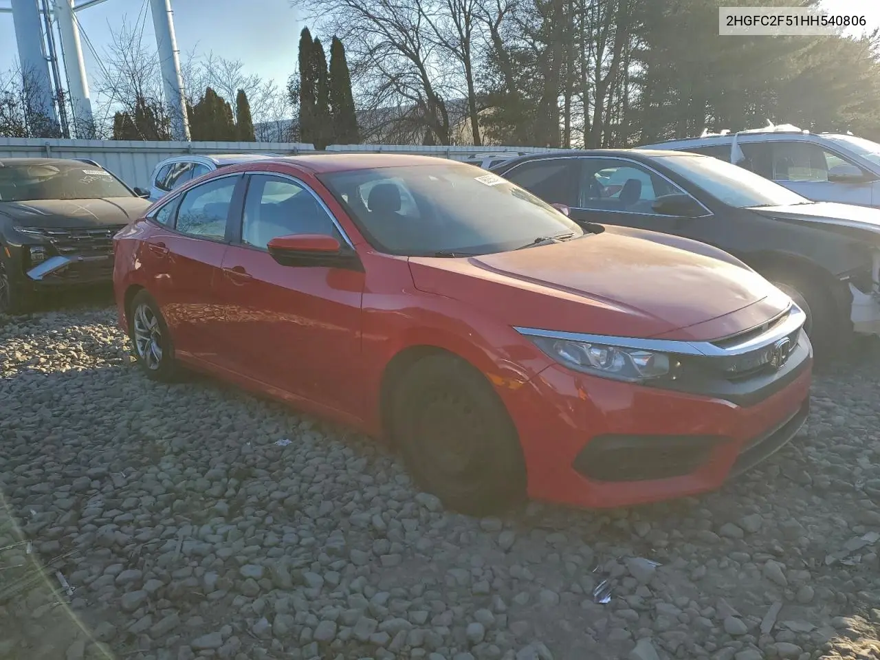 2HGFC2F51HH540806 2017 Honda Civic Lx