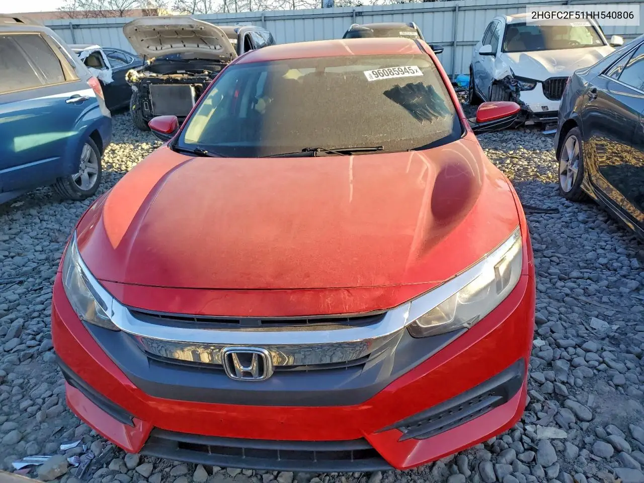 2HGFC2F51HH540806 2017 Honda Civic Lx