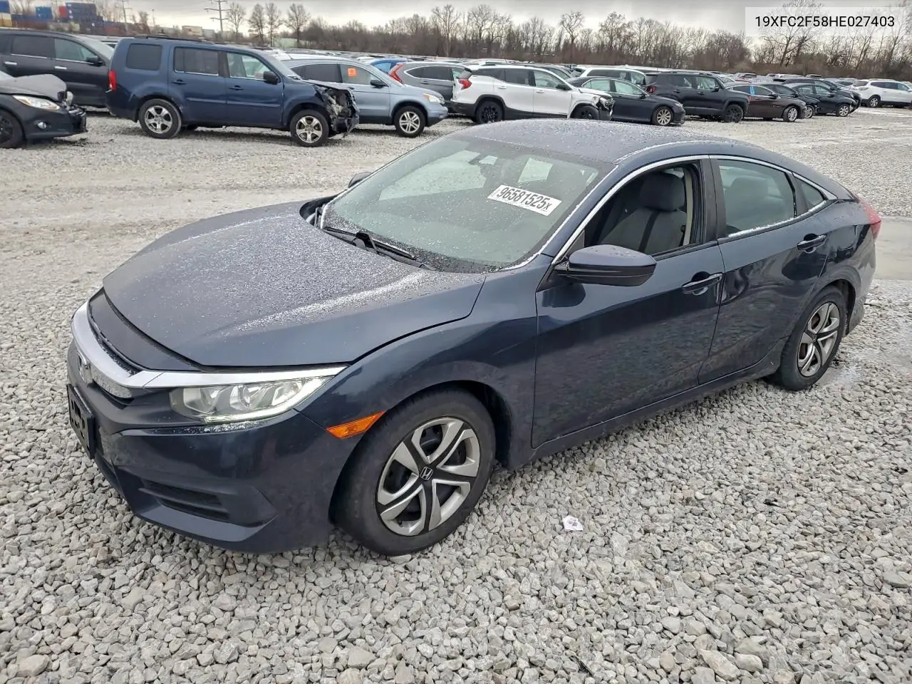 19XFC2F58HE027403 2017 Honda Civic Lx