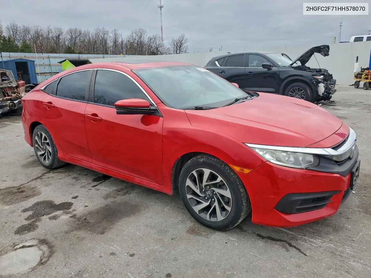 2HGFC2F71HH578070 2017 Honda Civic Ex