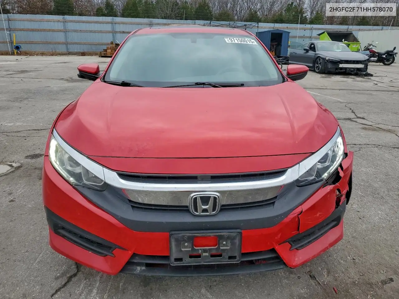 2HGFC2F71HH578070 2017 Honda Civic Ex