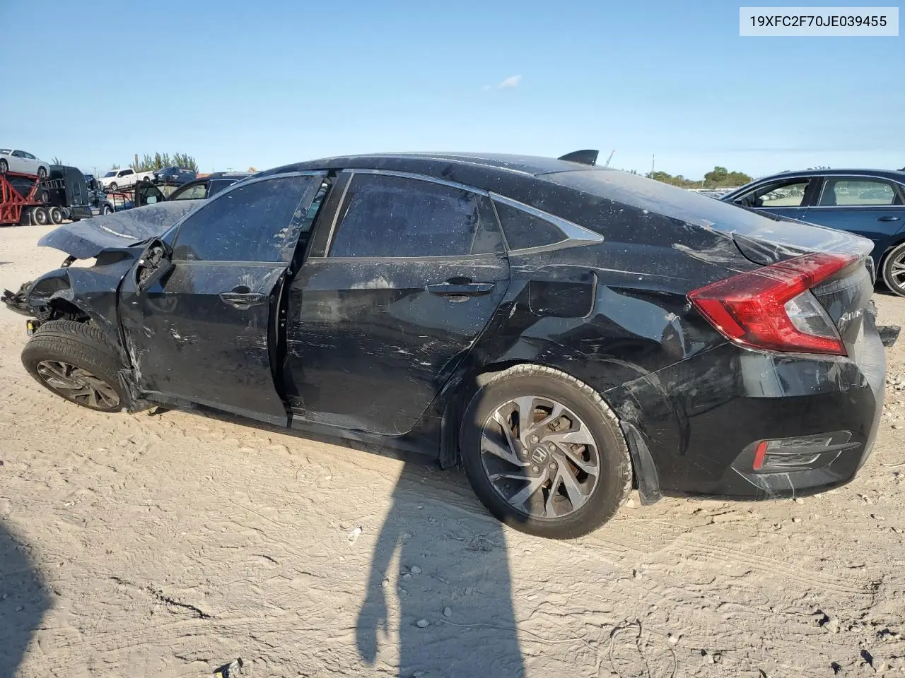 19XFC2F70JE039455 2018 Honda Civic Ex