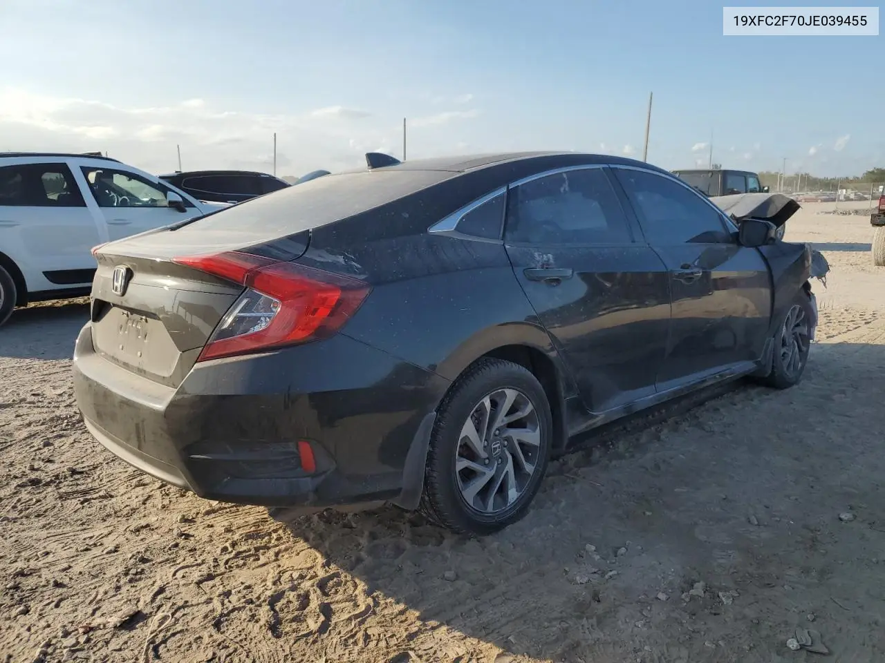 19XFC2F70JE039455 2018 Honda Civic Ex