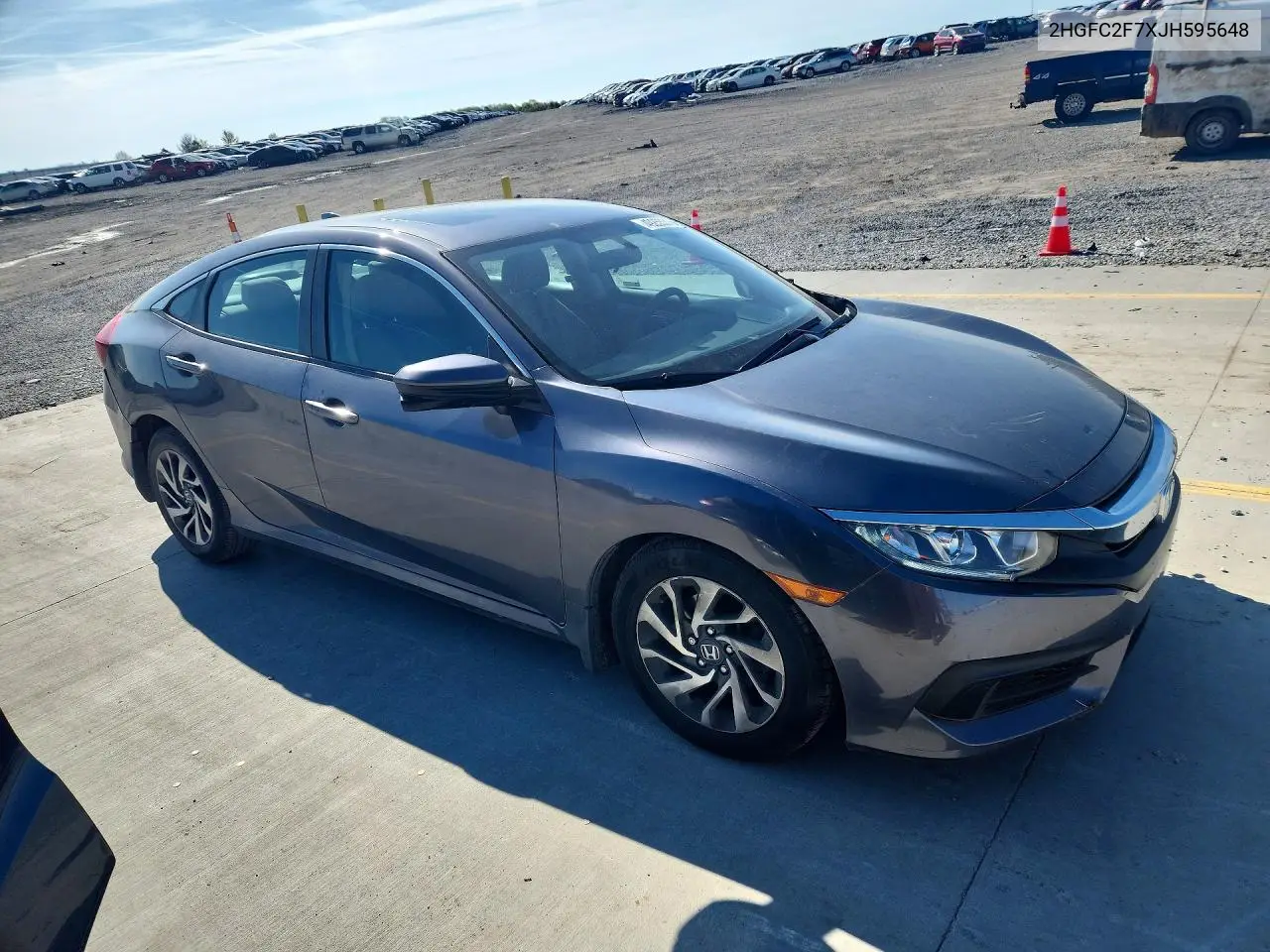 2HGFC2F7XJH595648 2018 Honda Civic Ex