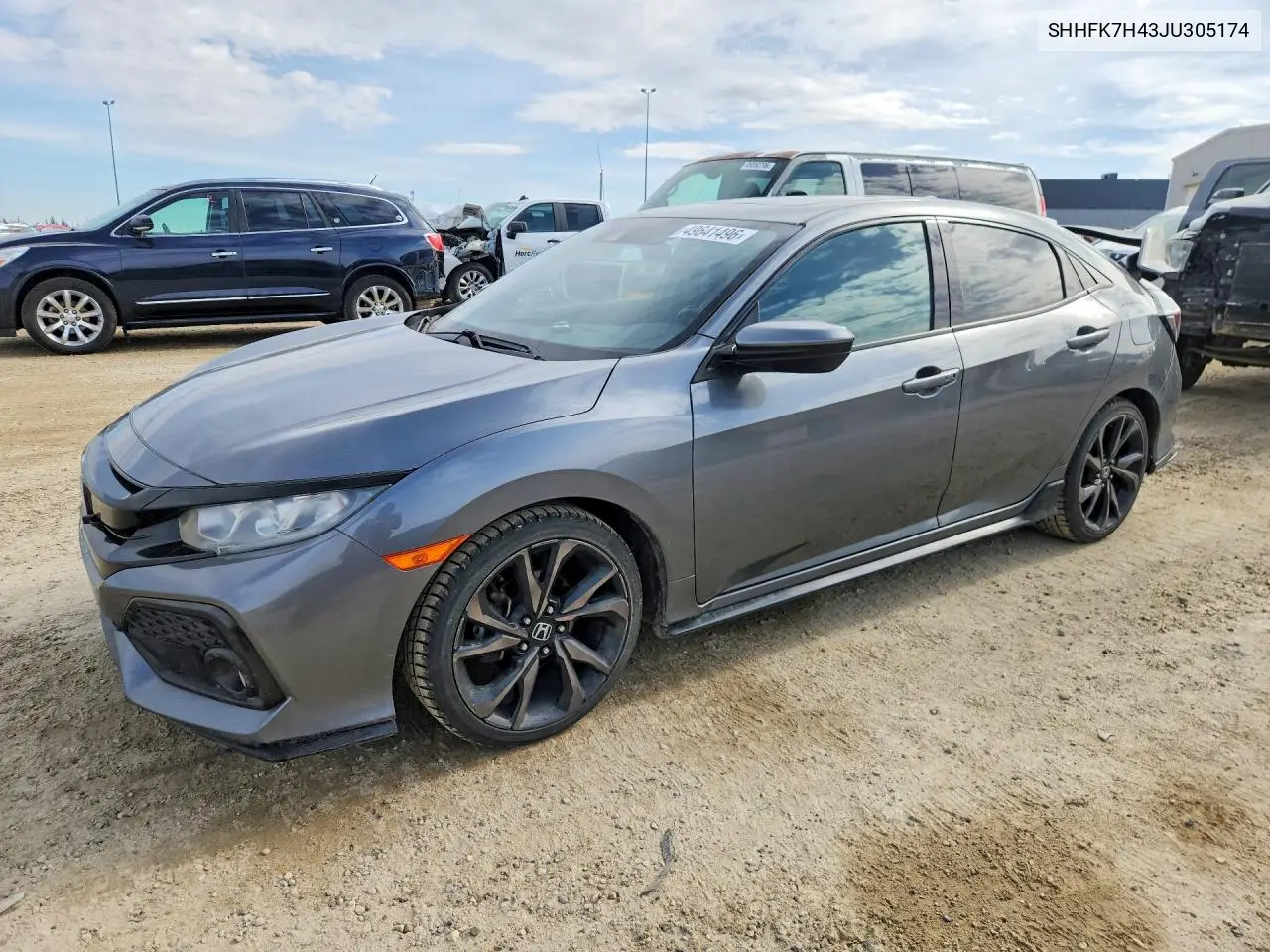 SHHFK7H43JU305174 2018 Honda Civic Sport