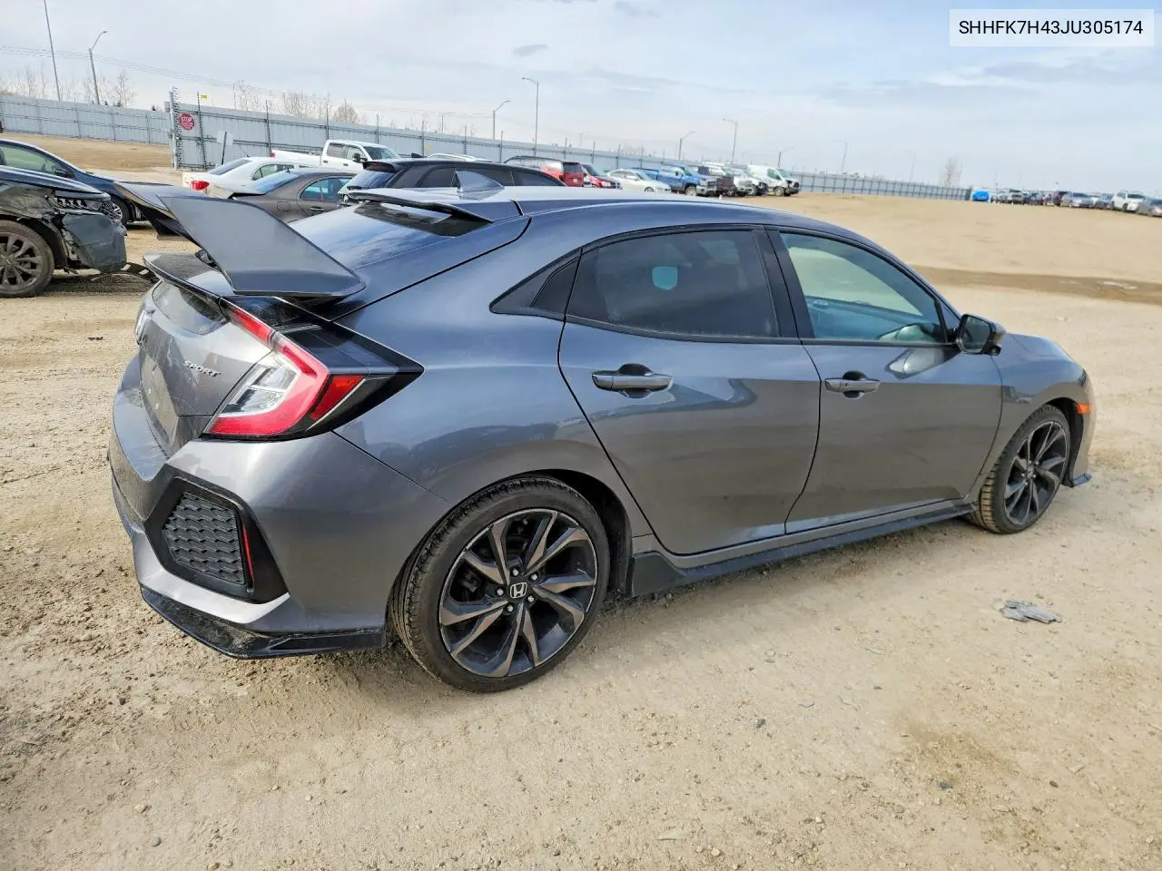 SHHFK7H43JU305174 2018 Honda Civic Sport