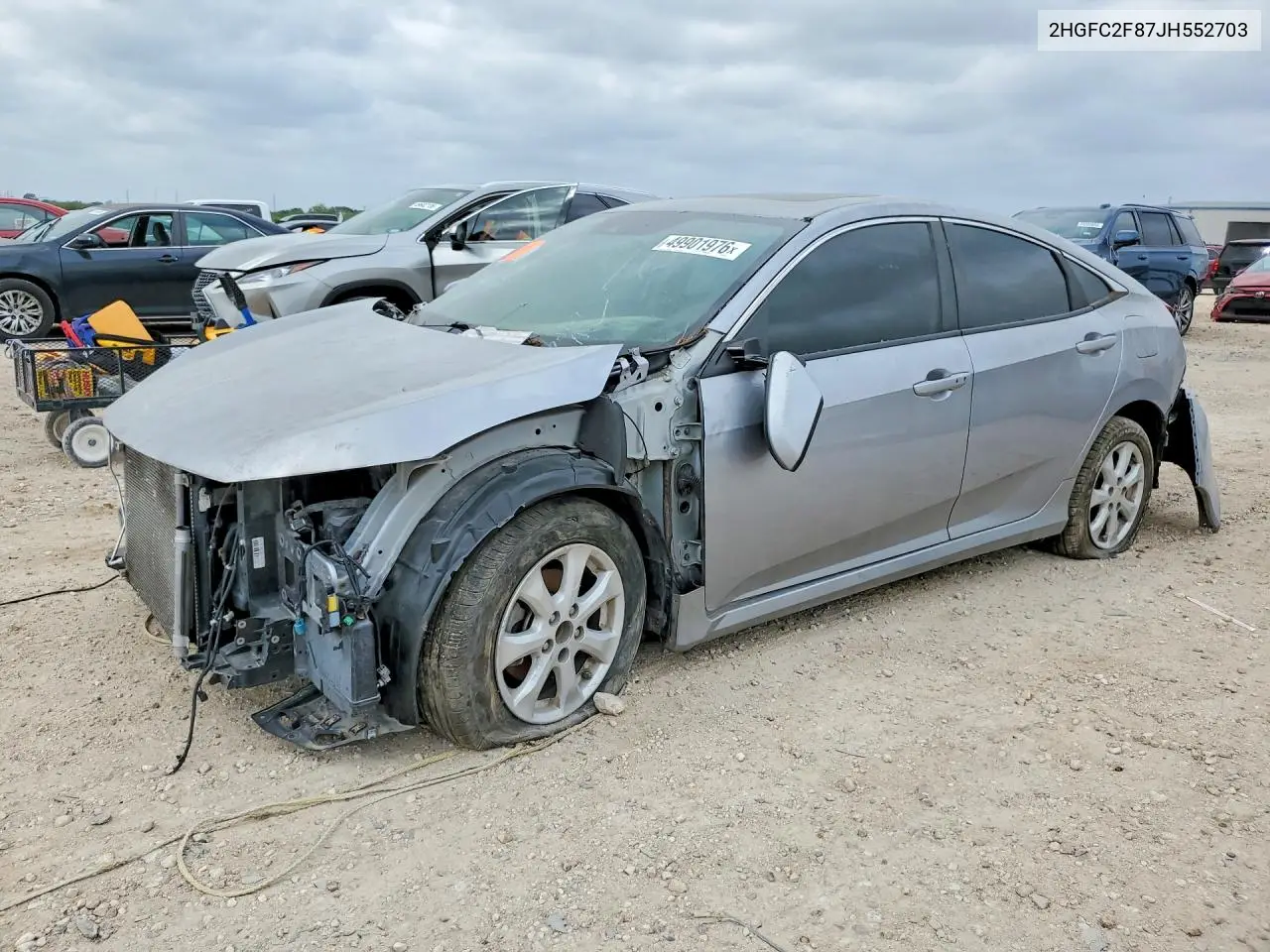 2HGFC2F87JH552703 2018 Honda Civic Ex