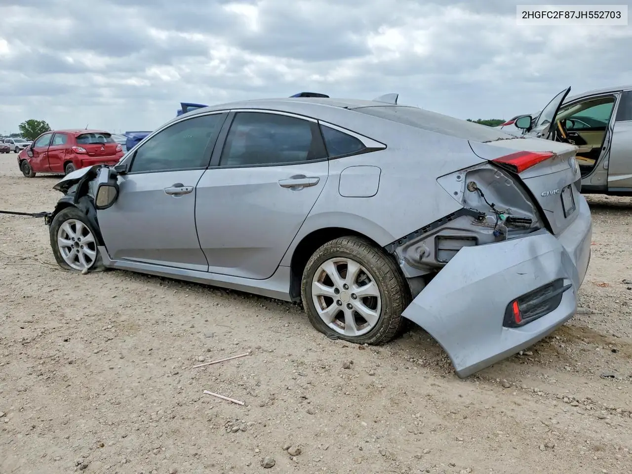 2HGFC2F87JH552703 2018 Honda Civic Ex