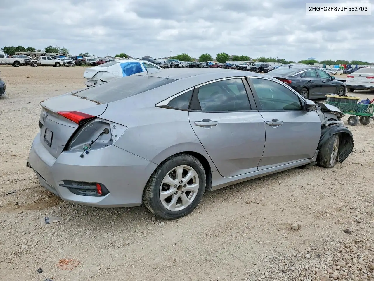 2HGFC2F87JH552703 2018 Honda Civic Ex
