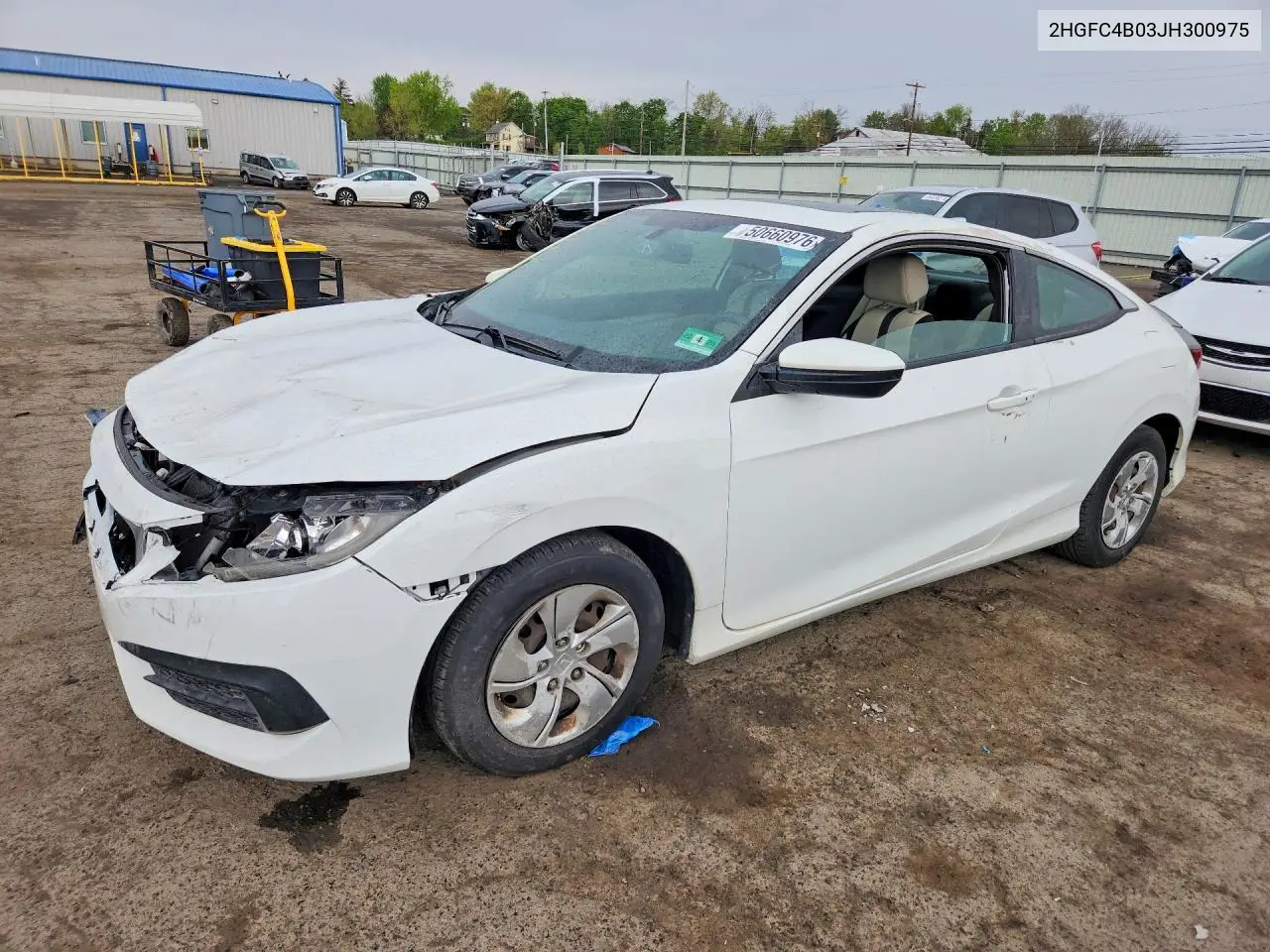 2HGFC4B03JH300975 2018 Honda Civic Lx