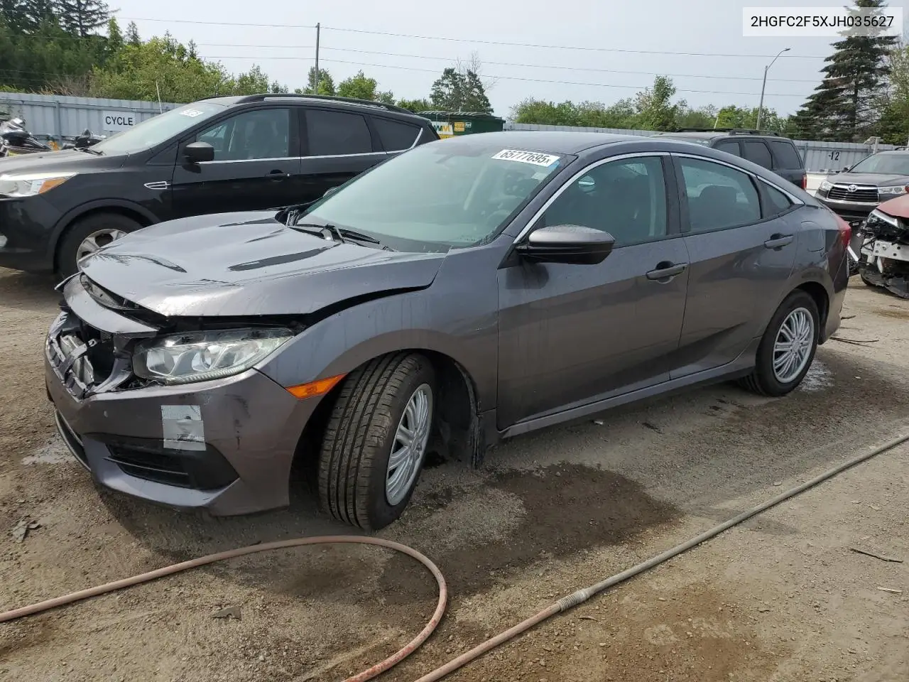 2HGFC2F5XJH035627 2018 Honda Civic Lx