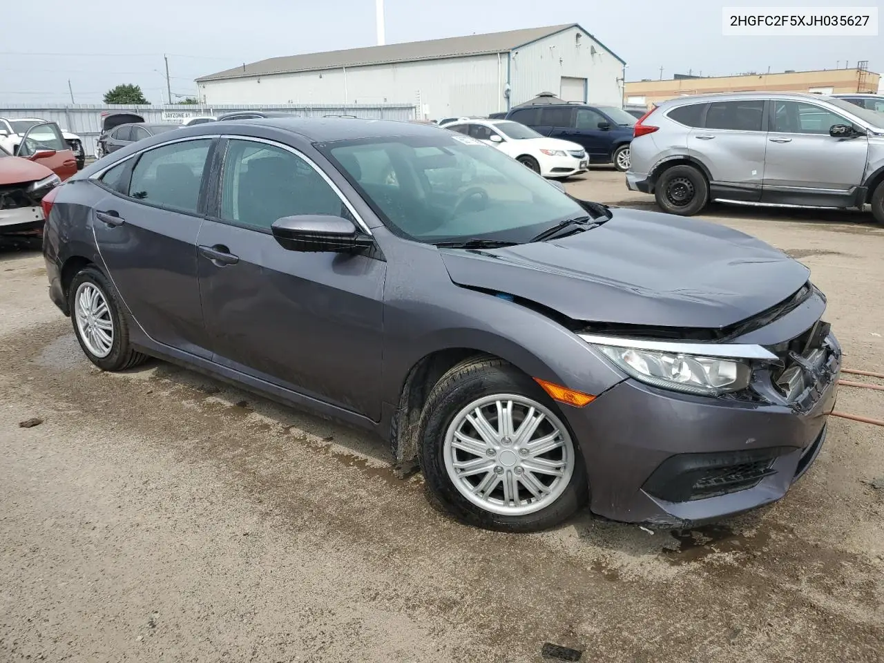 2HGFC2F5XJH035627 2018 Honda Civic Lx