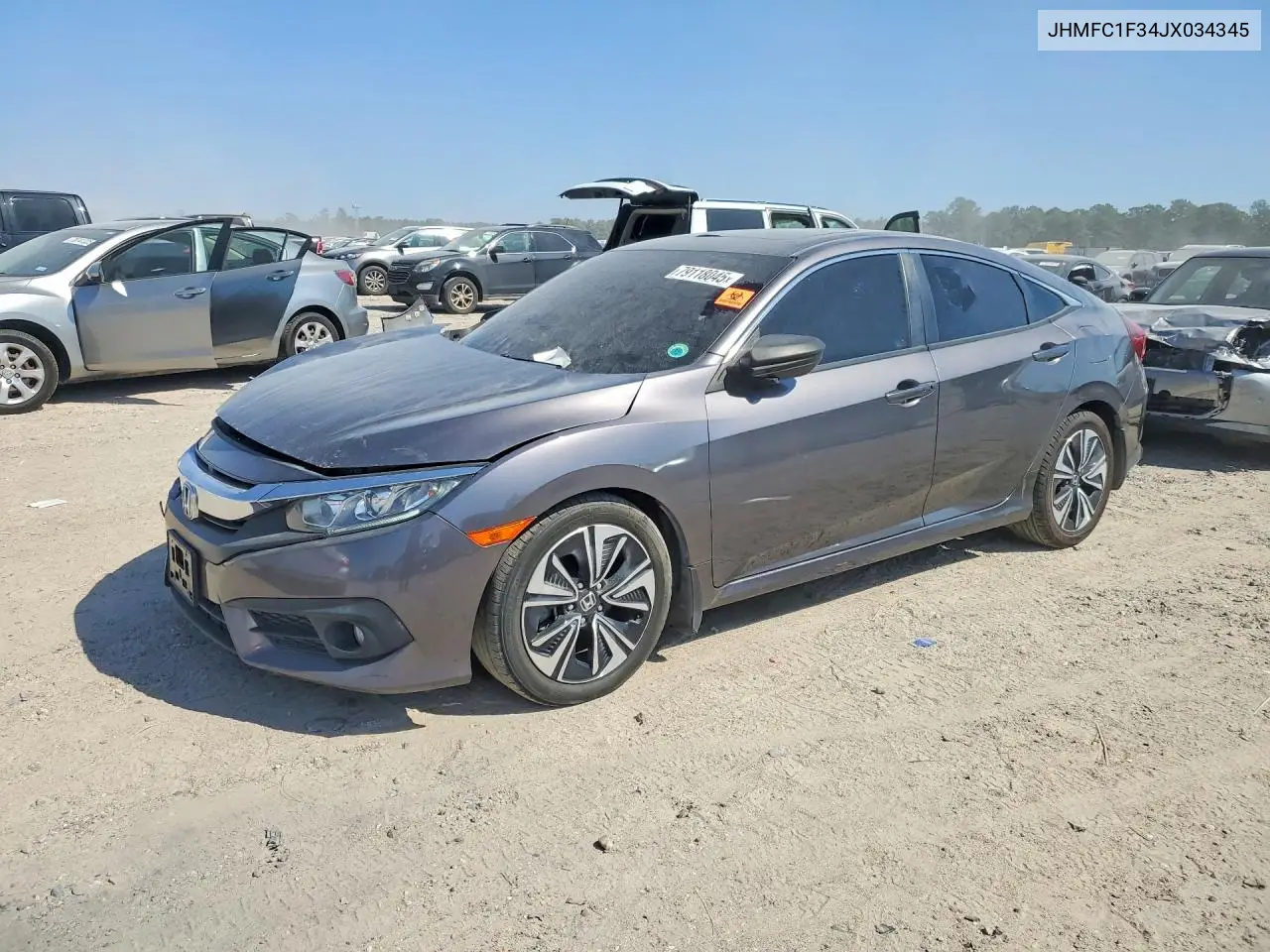 JHMFC1F34JX034345 2018 Honda Civic Ex