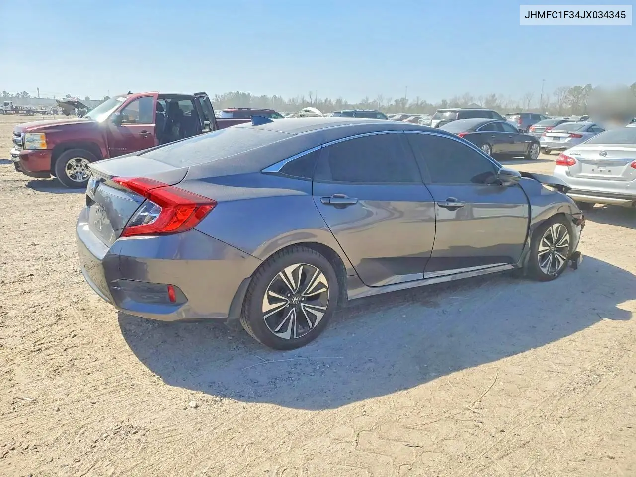 JHMFC1F34JX034345 2018 Honda Civic Ex