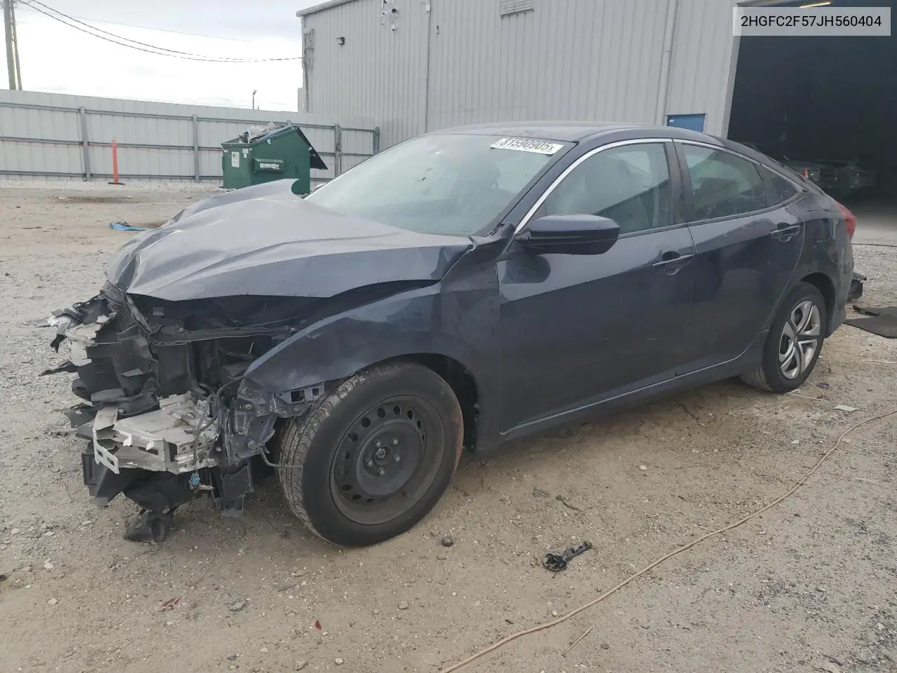 2HGFC2F57JH560404 2018 Honda Civic Lx