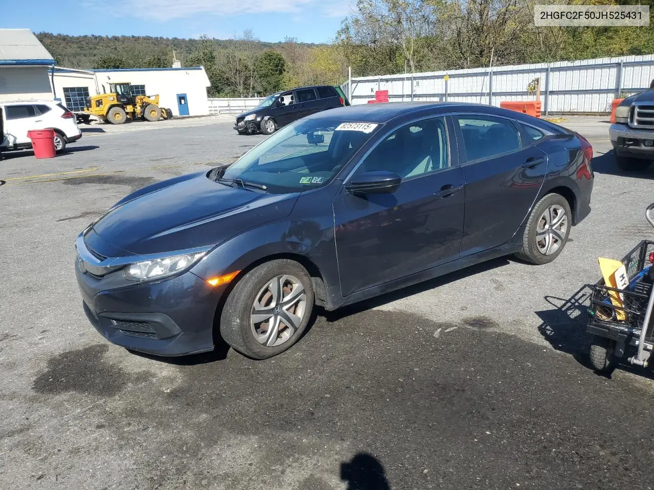 2HGFC2F50JH525431 2018 Honda Civic Lx