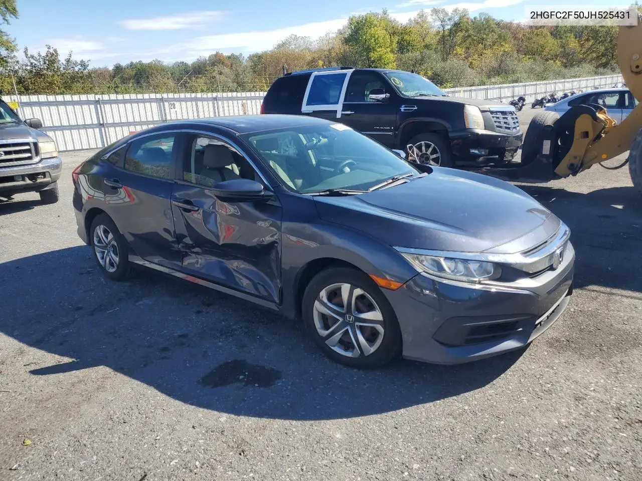 2HGFC2F50JH525431 2018 Honda Civic Lx