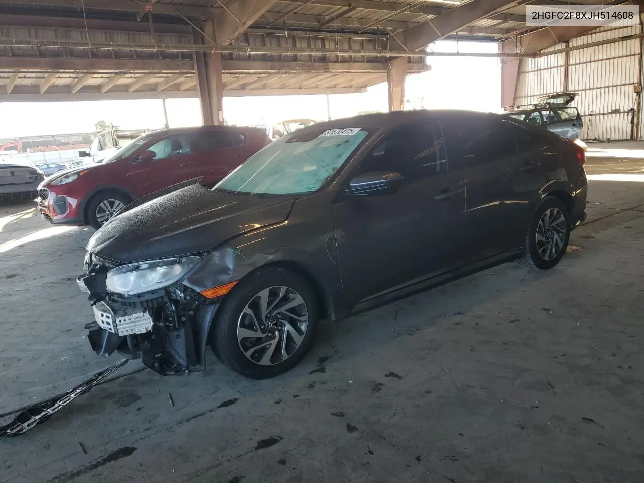 2HGFC2F8XJH514608 2018 Honda Civic Ex