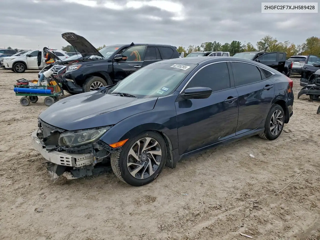 2HGFC2F7XJH589428 2018 Honda Civic Ex