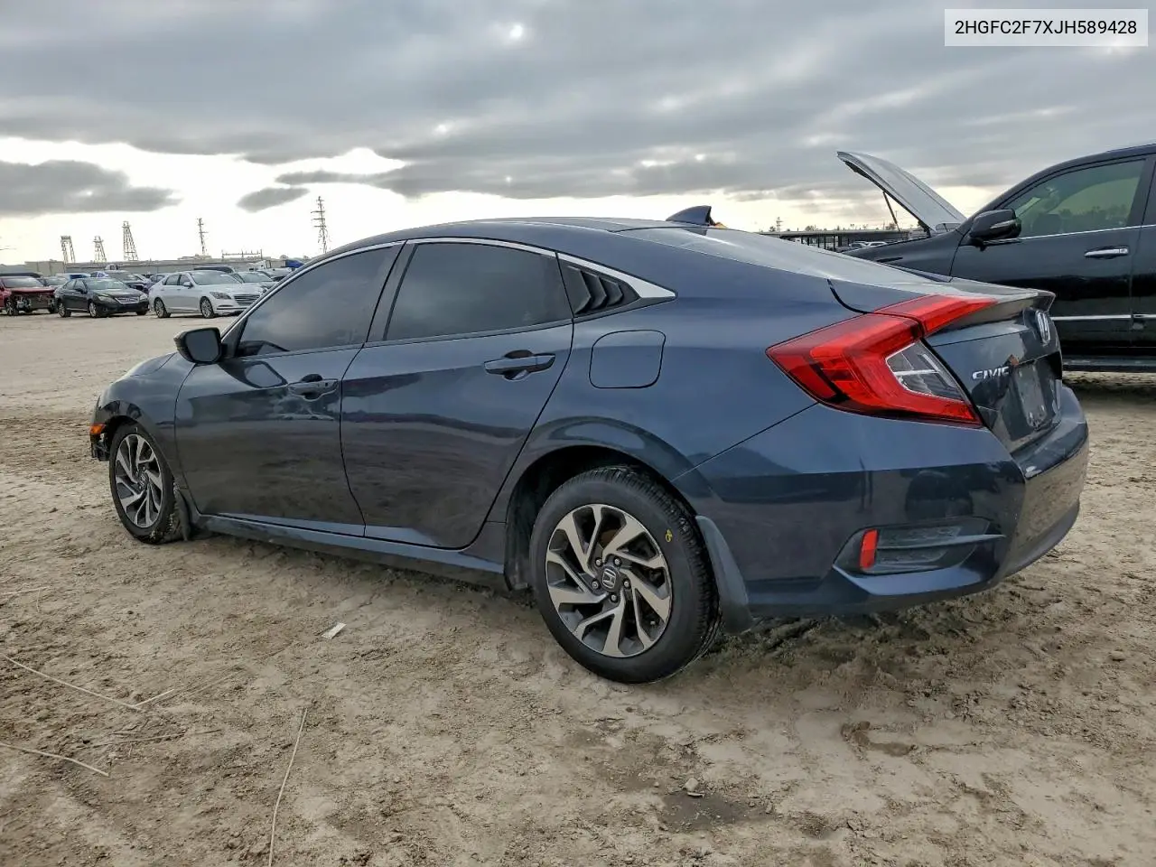 2HGFC2F7XJH589428 2018 Honda Civic Ex