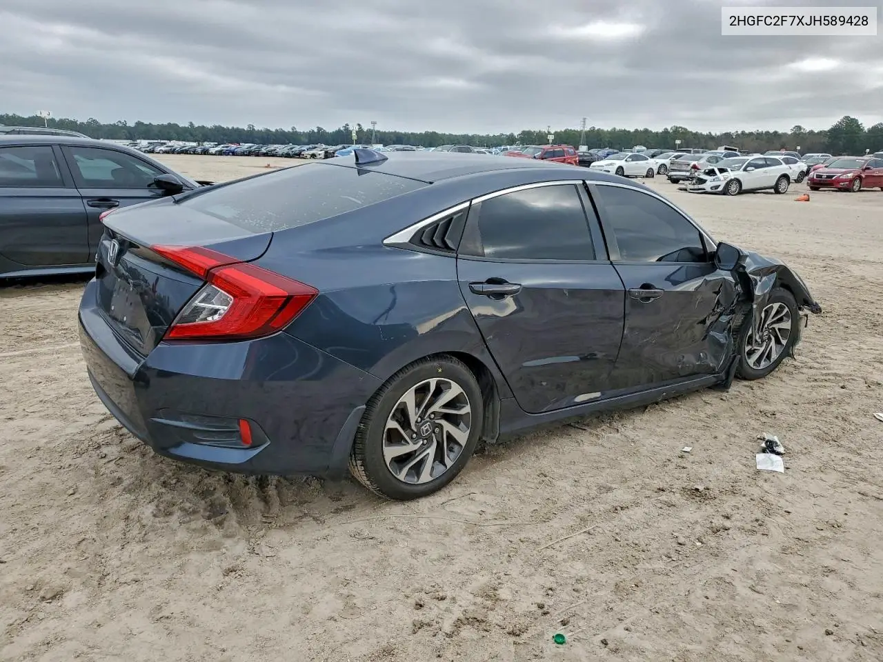 2HGFC2F7XJH589428 2018 Honda Civic Ex
