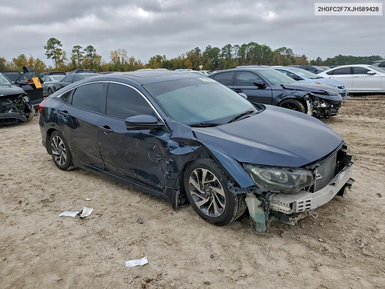 2HGFC2F7XJH589428 2018 Honda Civic Ex