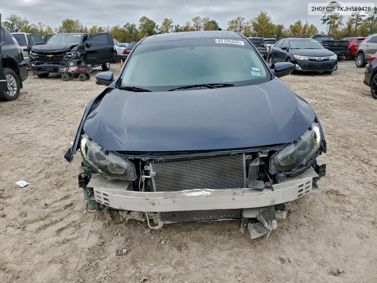 2HGFC2F7XJH589428 2018 Honda Civic Ex