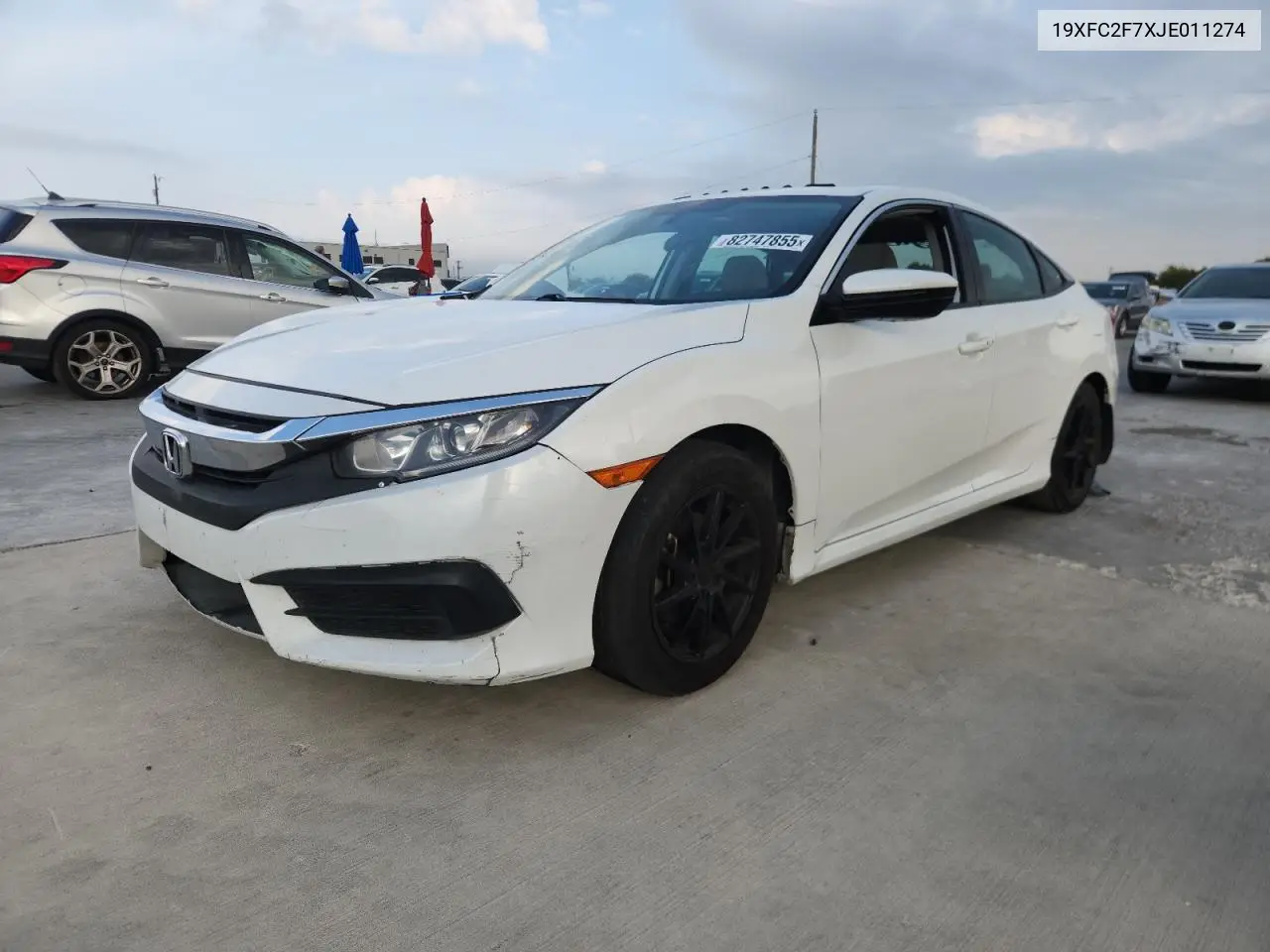 19XFC2F7XJE011274 2018 Honda Civic Ex