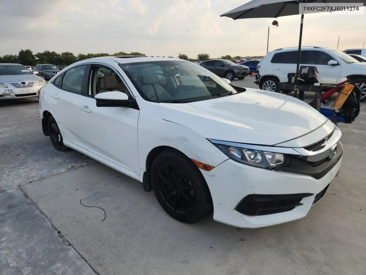 19XFC2F7XJE011274 2018 Honda Civic Ex