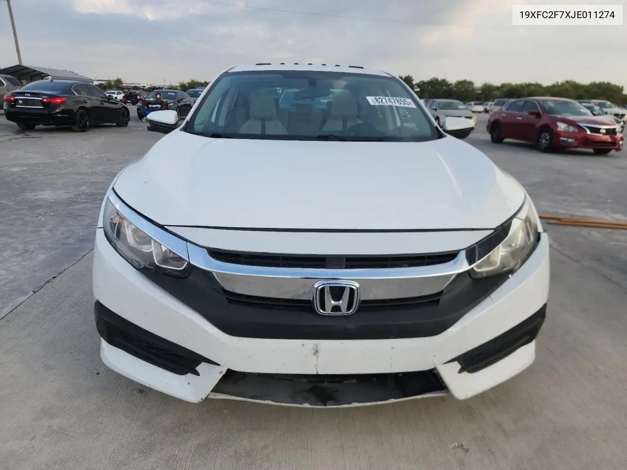 19XFC2F7XJE011274 2018 Honda Civic Ex