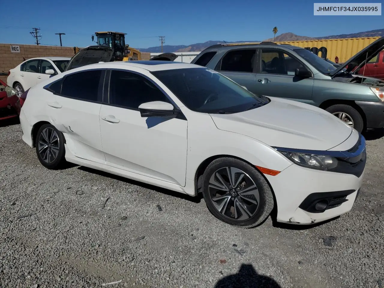 JHMFC1F34JX035995 2018 Honda Civic Ex