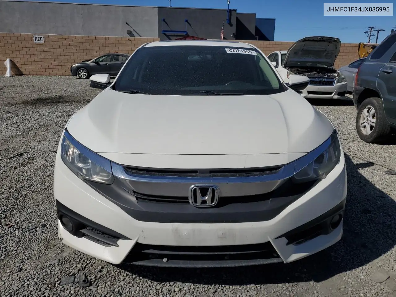 JHMFC1F34JX035995 2018 Honda Civic Ex