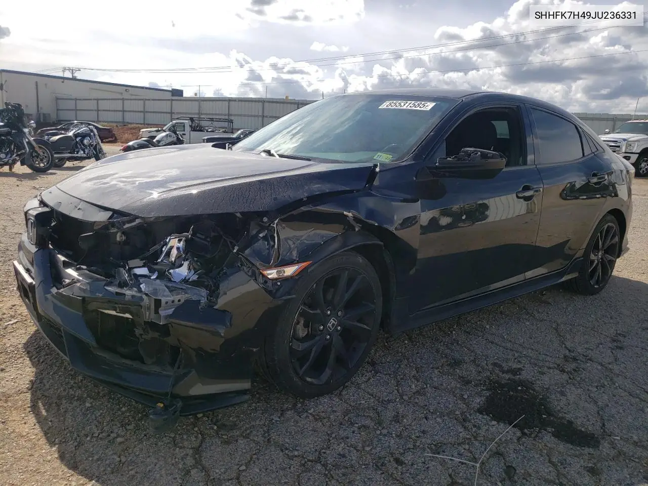 SHHFK7H49JU236331 2018 Honda Civic Sport