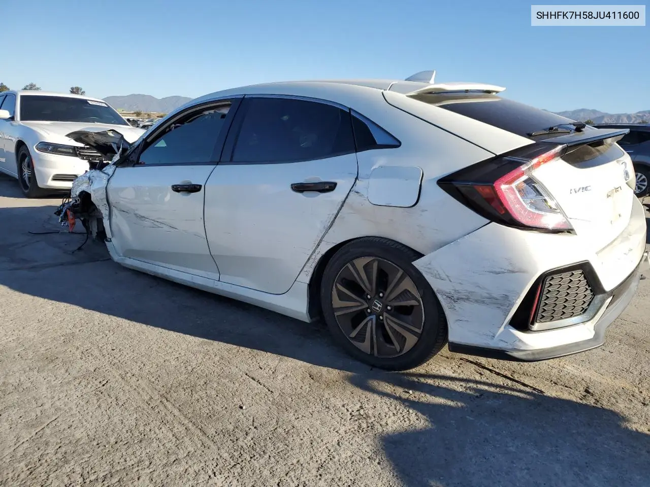 SHHFK7H58JU411600 2018 Honda Civic Ex