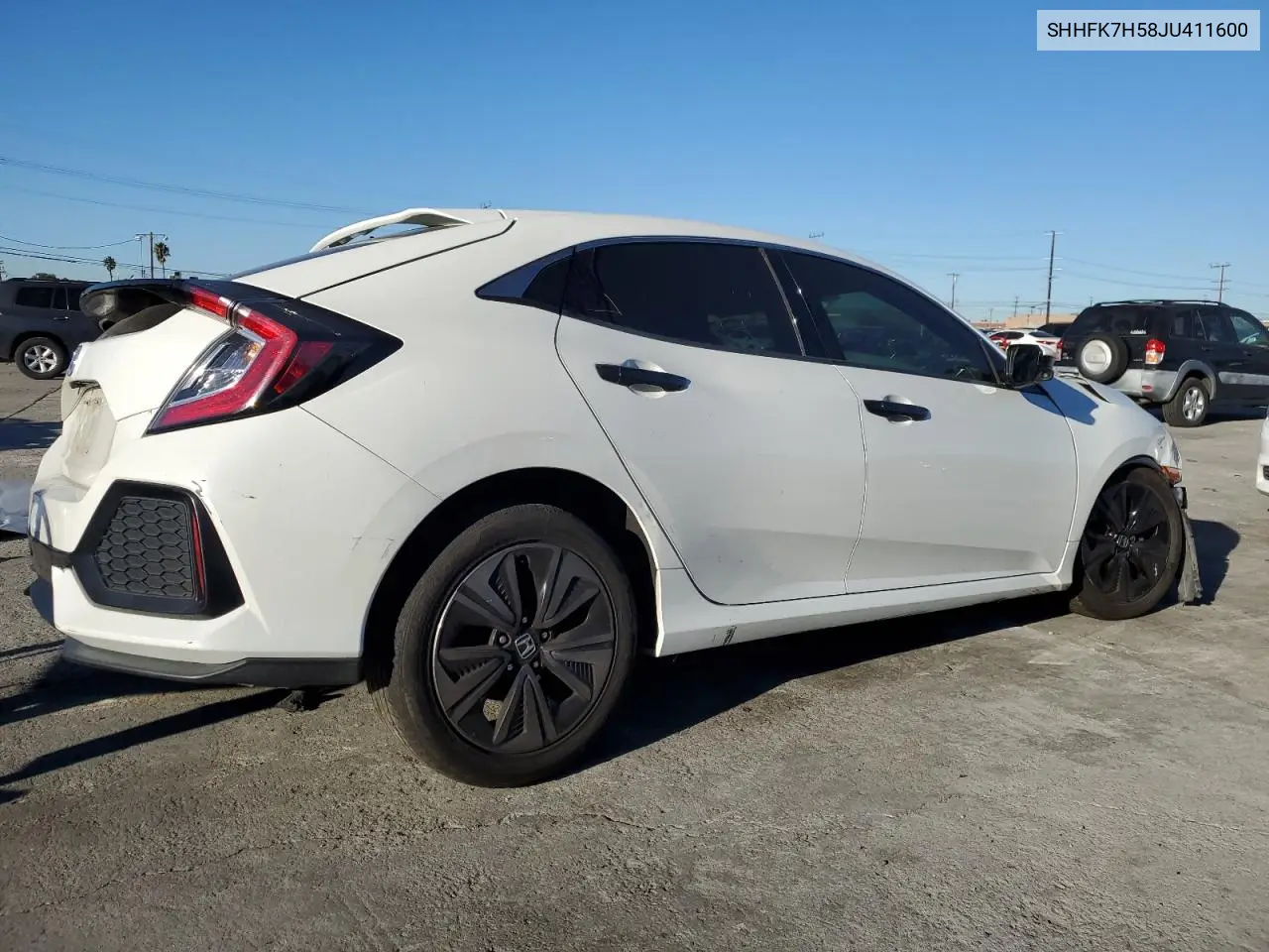 SHHFK7H58JU411600 2018 Honda Civic Ex