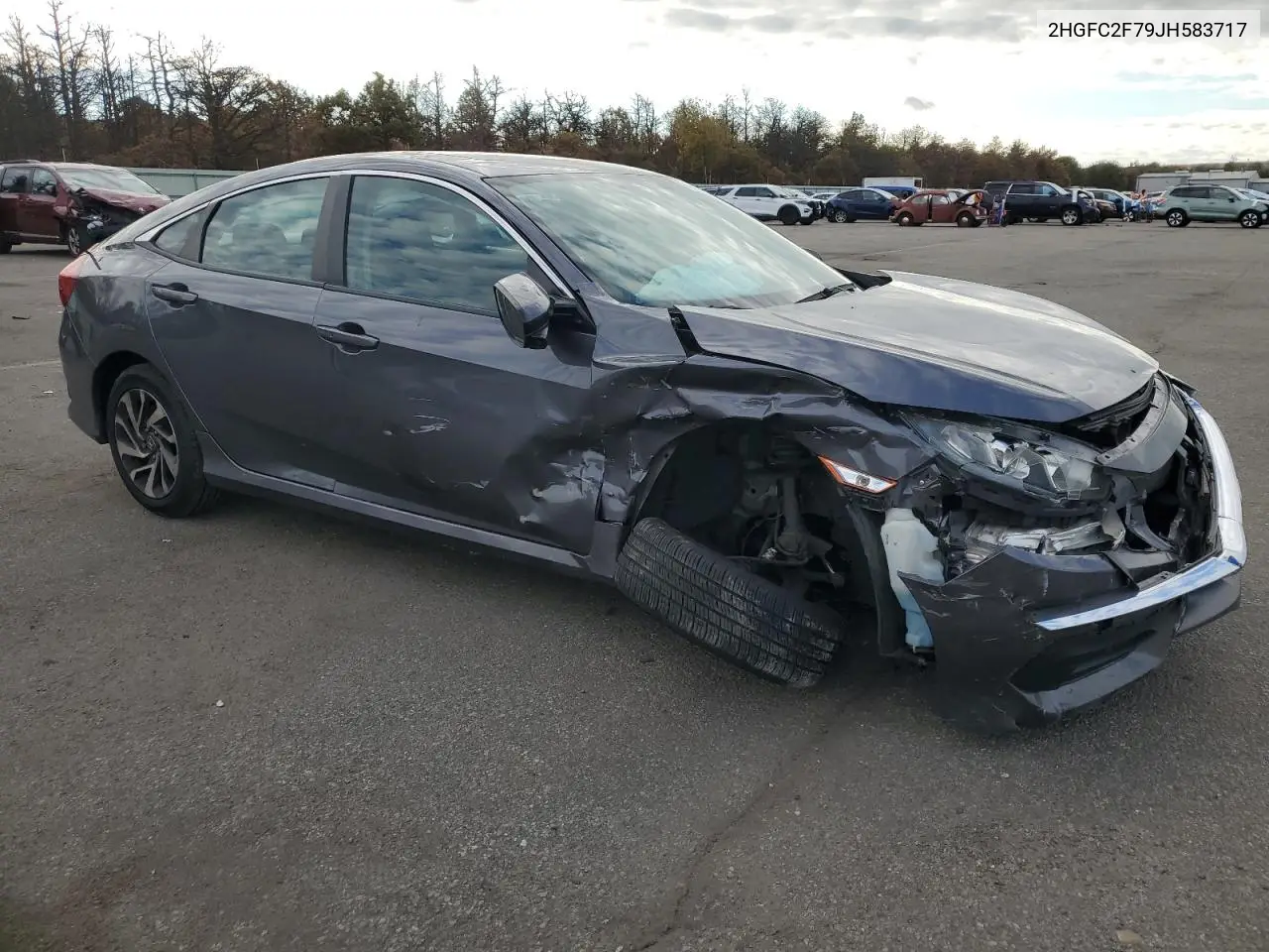 2HGFC2F79JH583717 2018 Honda Civic Ex