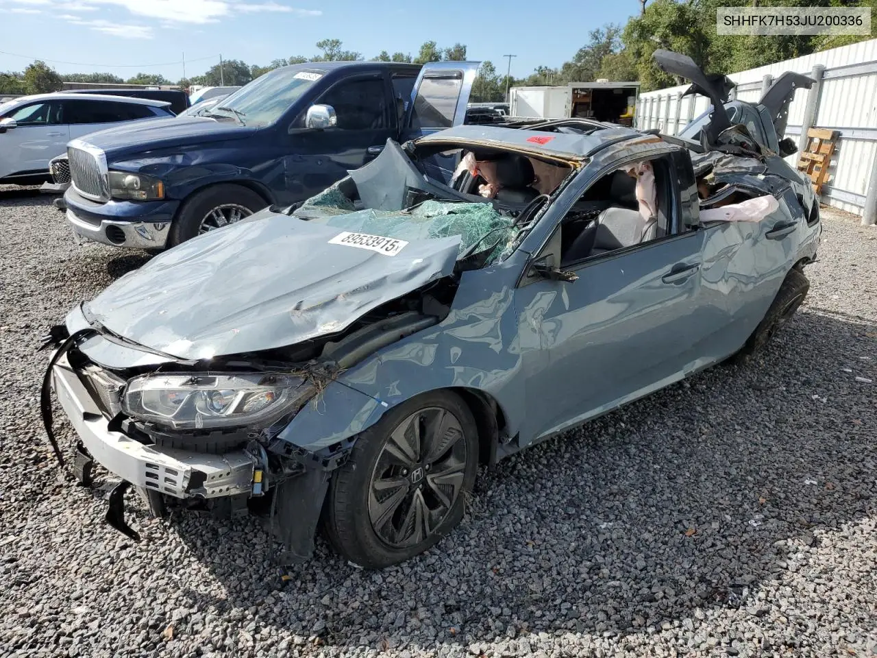 SHHFK7H53JU200336 2018 Honda Civic Ex