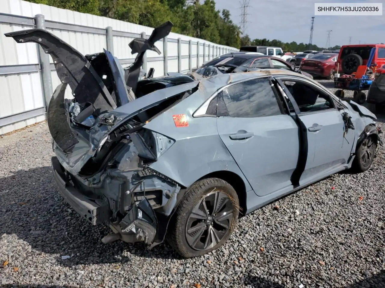 SHHFK7H53JU200336 2018 Honda Civic Ex