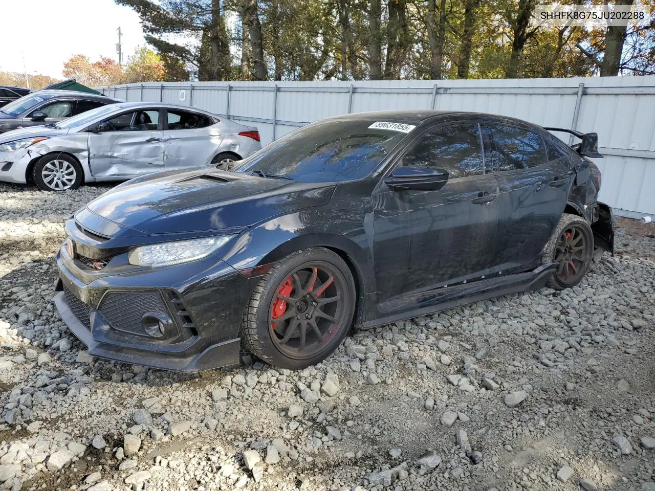 SHHFK8G75JU202288 2018 Honda Civic Type-R Touring