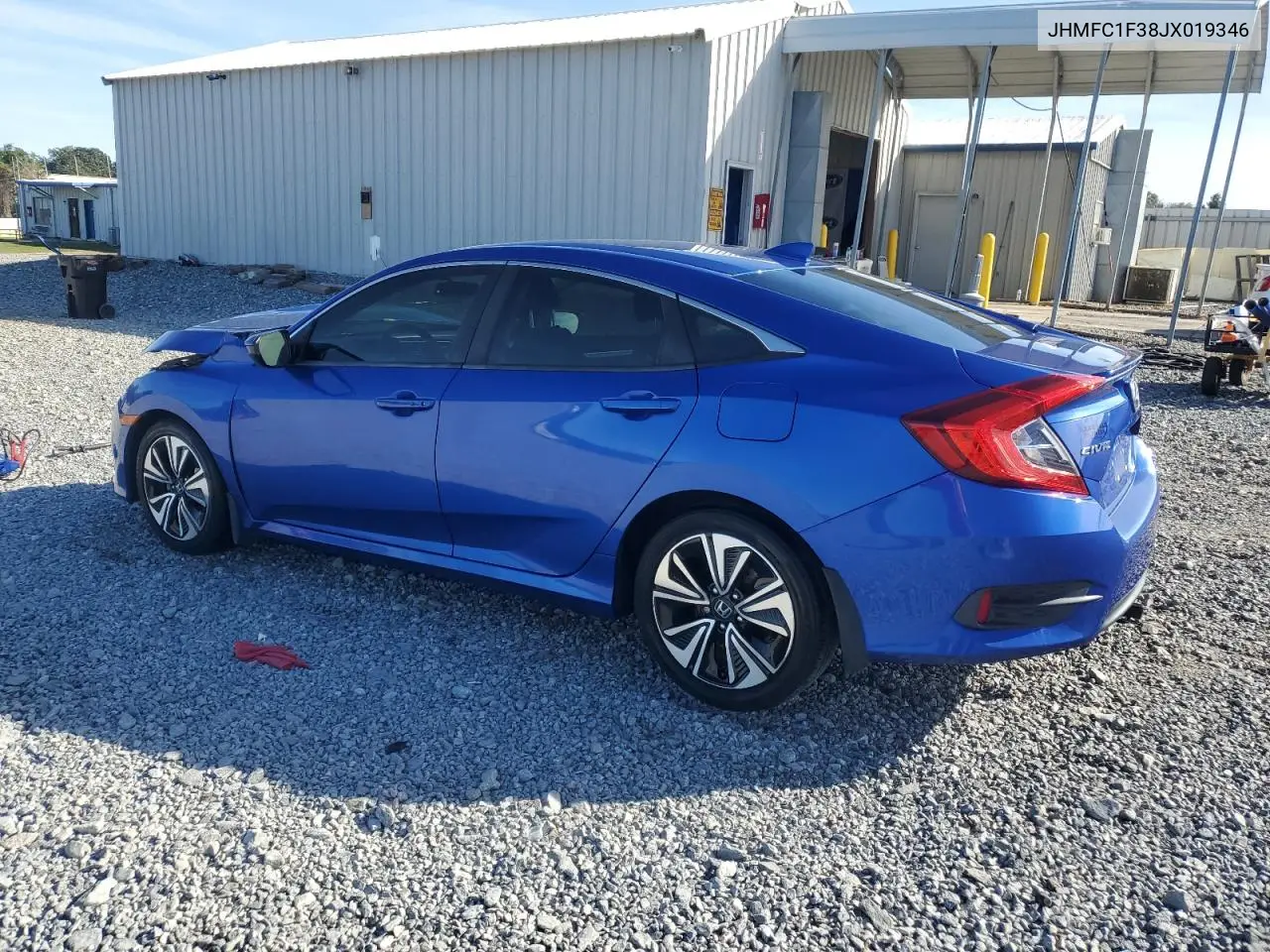 JHMFC1F38JX019346 2018 Honda Civic Ex