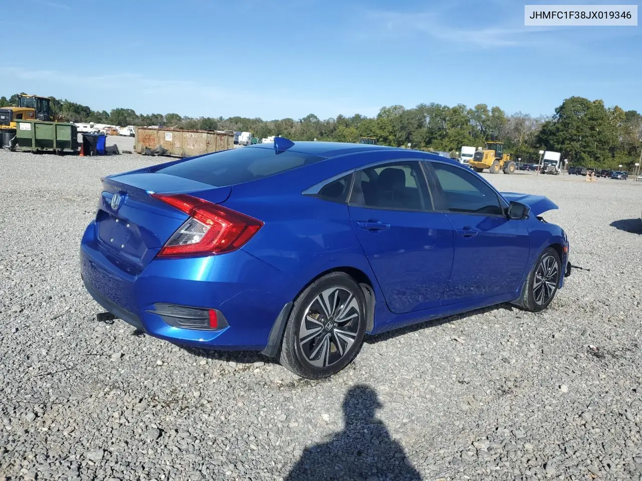 JHMFC1F38JX019346 2018 Honda Civic Ex