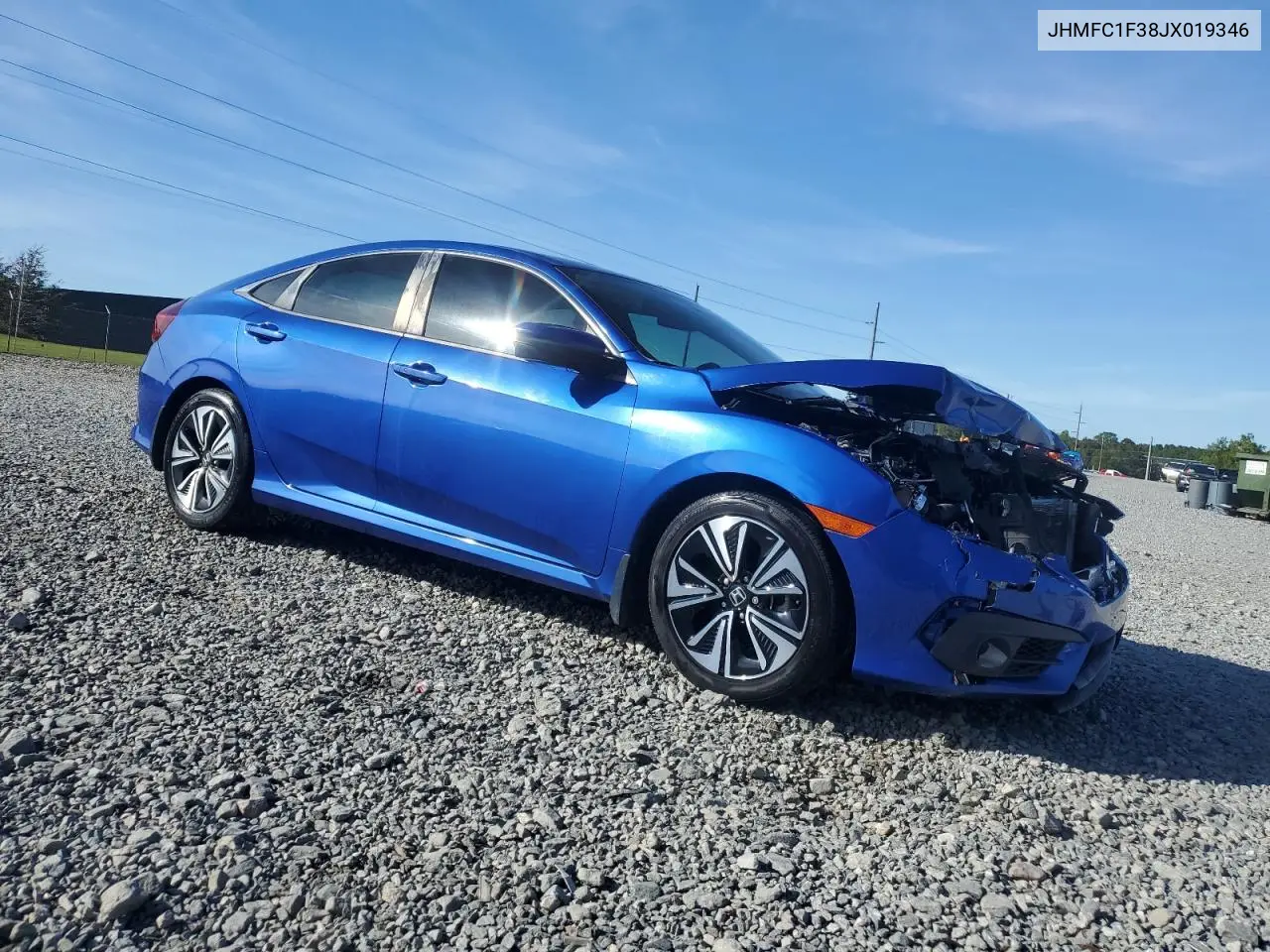 JHMFC1F38JX019346 2018 Honda Civic Ex
