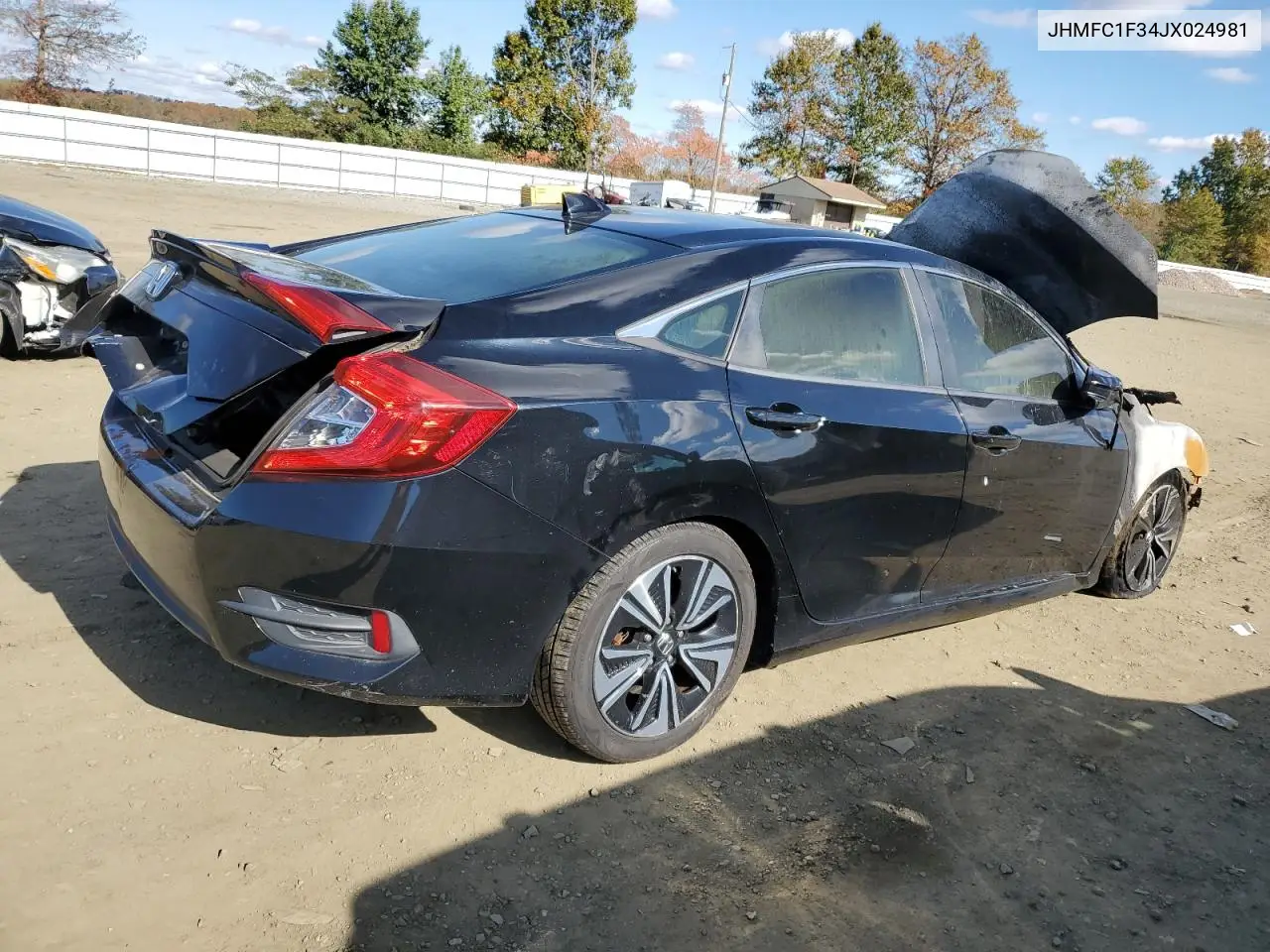 JHMFC1F34JX024981 2018 Honda Civic Ex